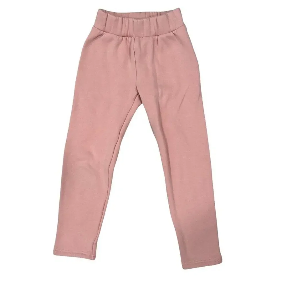 GAP Kids Sherpa-Lined Leggings Pink XS